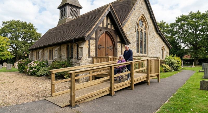 Church Ramp Installation in Conroe, TX
