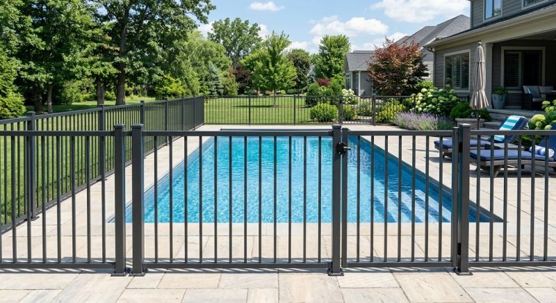 Metal Pool Fence Installation in Alpharetta, GA