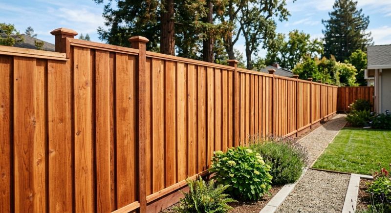 Redwood Fence Installation in Sacramento, CA