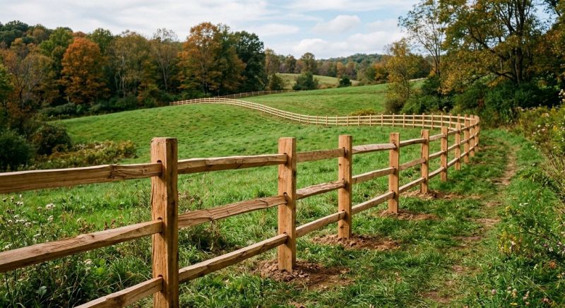 Split Rail Fence Installation in Sacramento, CA