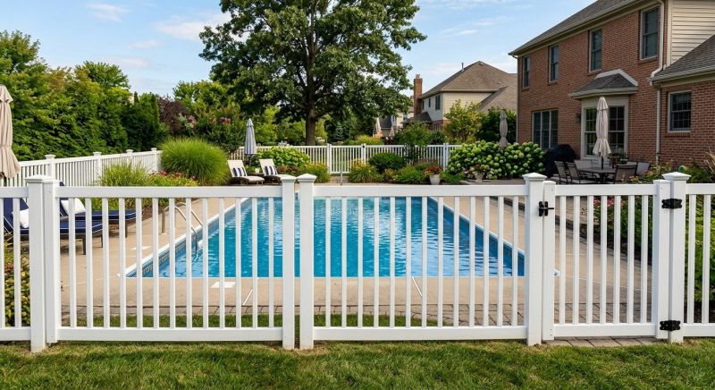 Vinyl Pool Fence Installation in Wilmington, NC