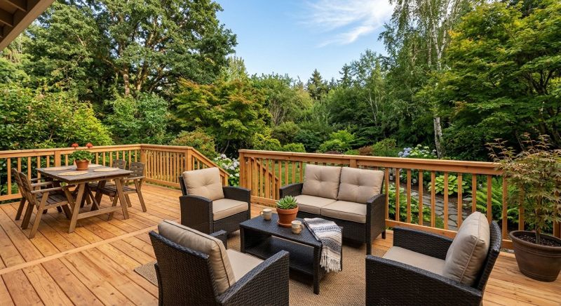 Cedar Deck Installation in Stamford, CT