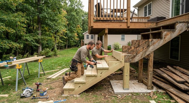 Deck Stairs Repair in Redmond, WA