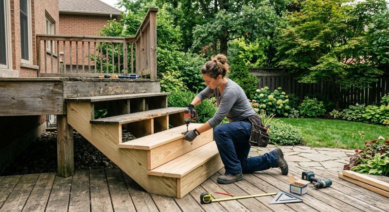 Deck Steps Replacement in Seattle, WA