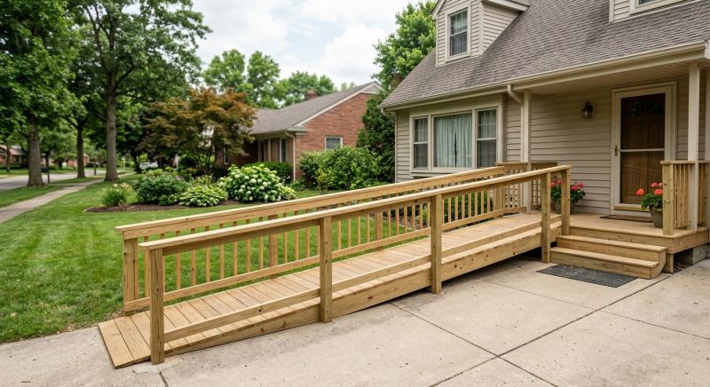 Entrance Ramp Installation in Conroe, TX