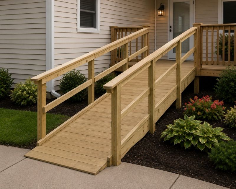 Hardwood Ramp Installation in Kansas City, KS