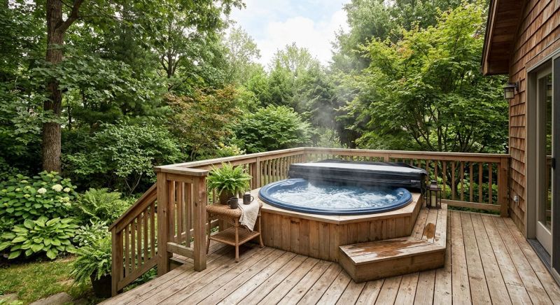 Hot Tub Deck Construction in Norwalk, CT