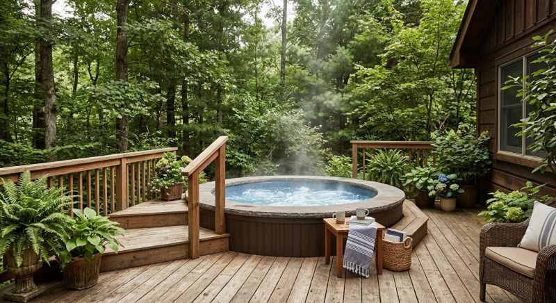 Hot Tub Deck Installation in Stamford, CT