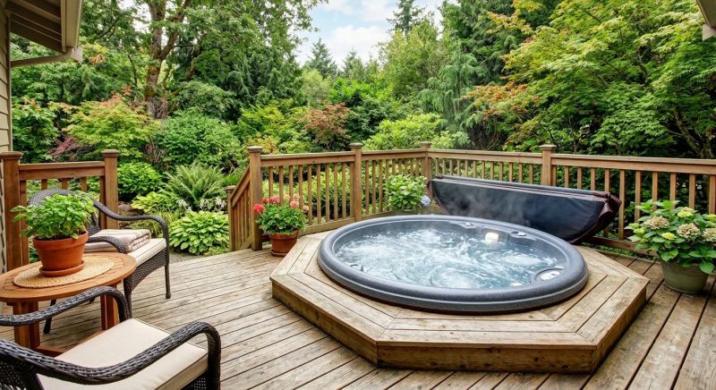 Hot Tub Deck Installation in Boston, MA
