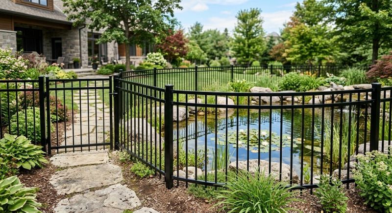 Metal Pool Fence Installation in Grand Rapids, MI