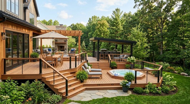 Multi Level Deck Installation in Redmond, WA