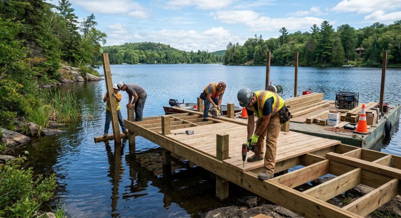 Pond Dock Construction in Olathe, KS