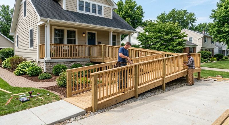 Porch Ramp Construction in Wilmington, NC