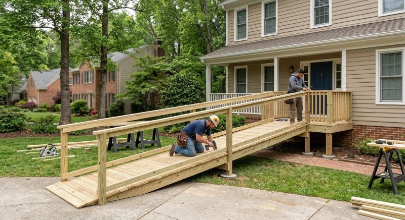 Porch Ramp Construction in Kansas City, KS