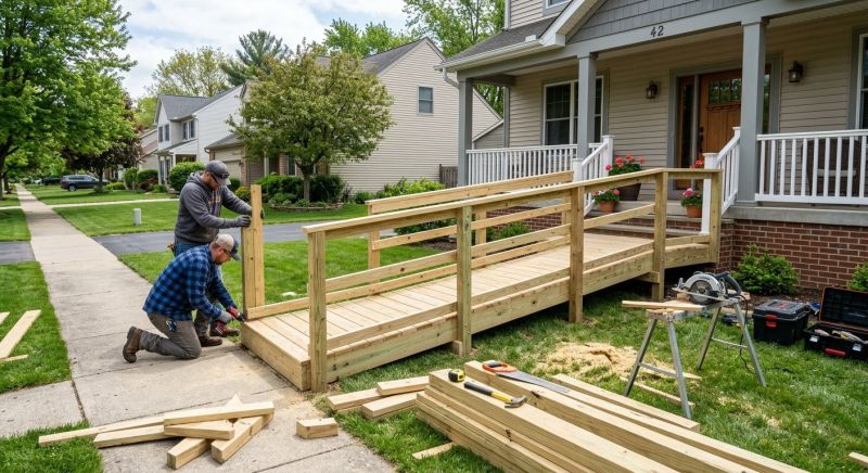 Porch Ramp Installation in Wilmington, NC