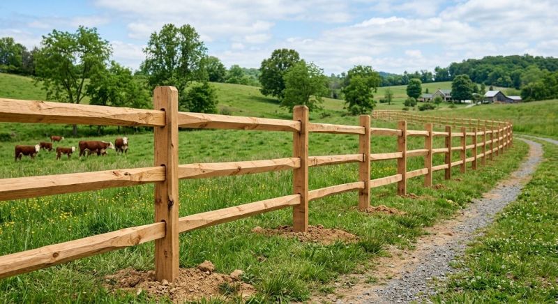 Rail Fence Installation in Roseville, CA