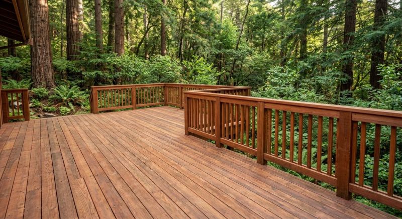 Redwood Deck Installation in Stamford, CT