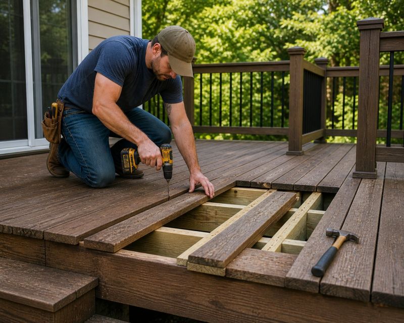 Redwood Deck Repair in Redmond, WA