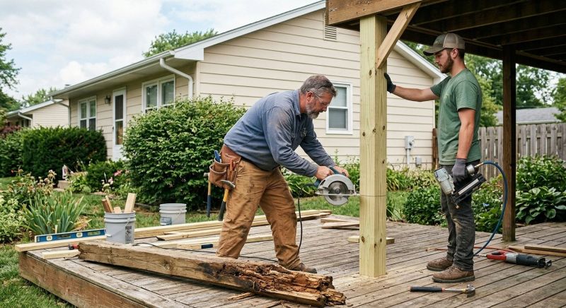 Rotten Column Replacement in Redmond, WA