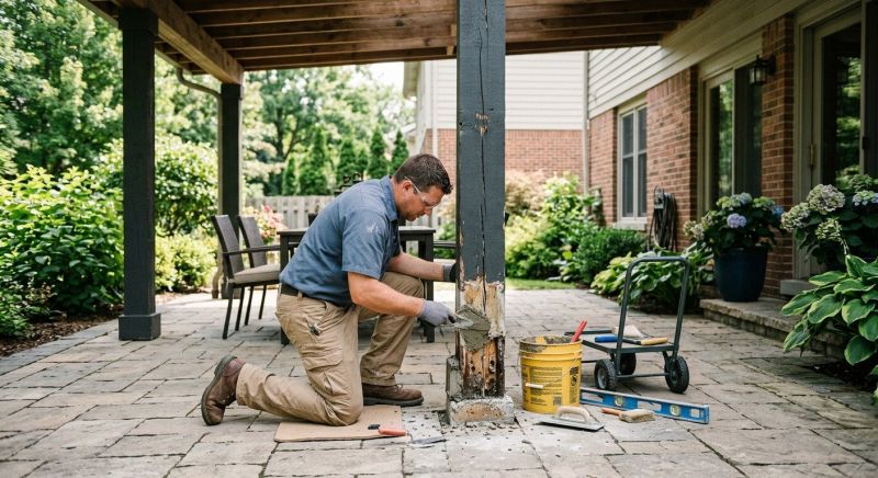 Rotten Column Replacement in Redmond, WA