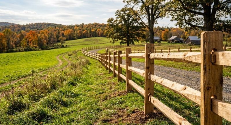 Split Rail Fence Replacement in Pearland, TX