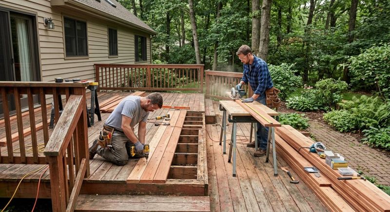 Wood Deck Repair in Redmond, WA